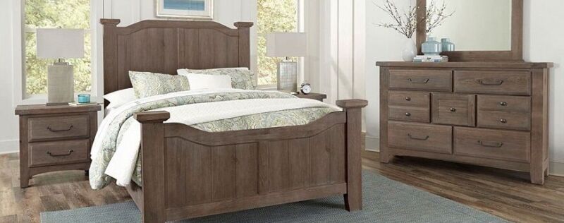 Lumbermill Saddle Grey Bedroom Set