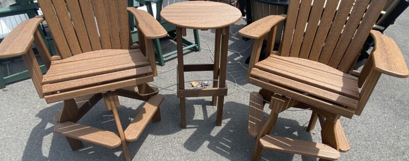 Pub Height Swivel Set with Table