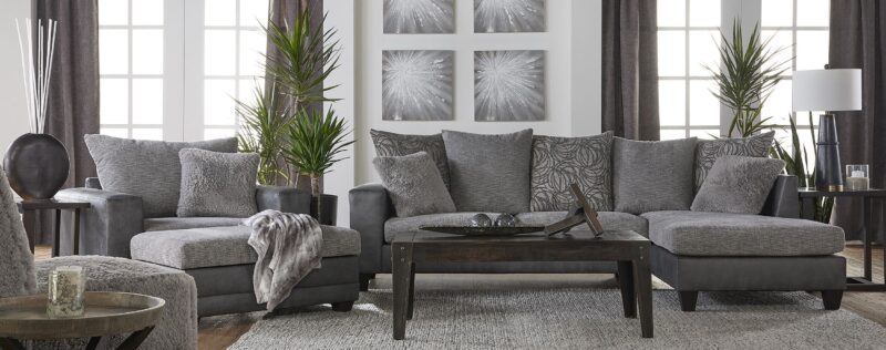 15325 Buxton Graphite Sectional