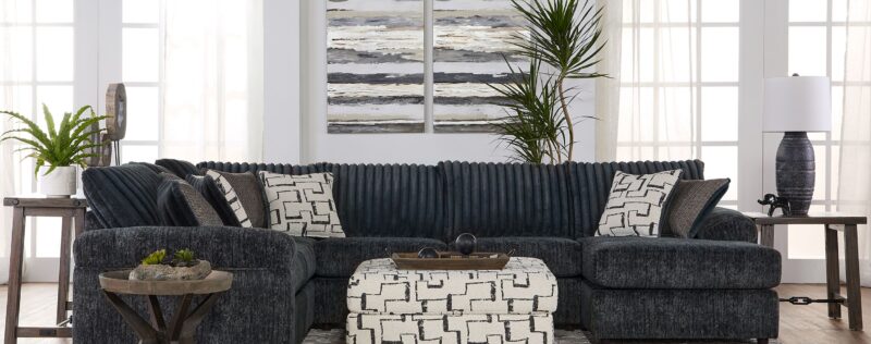 19950 Galactic Charcoal Sectional