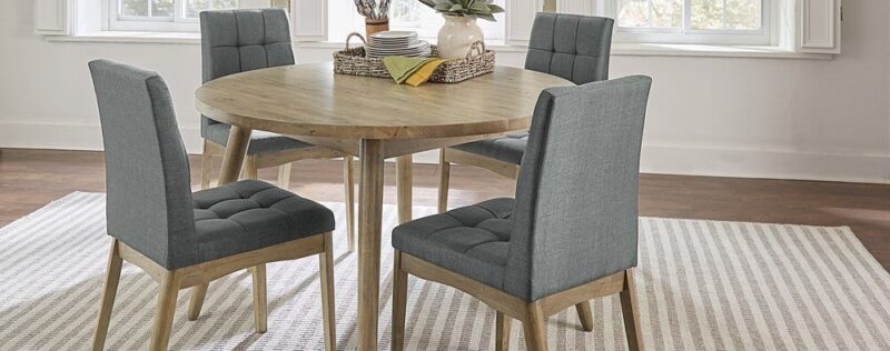 D838 Babalona Oak Round Dining