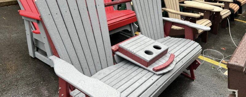 Double Glider with Dropdown Table