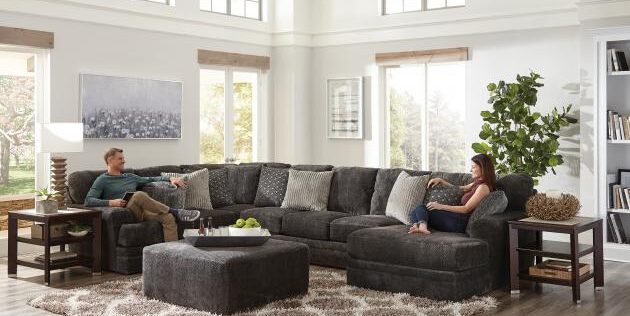 Mammoth Smoke Sectional, Mod