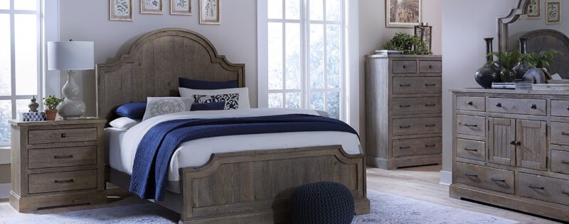 P632 Meadow Weathered Gray Bedroom