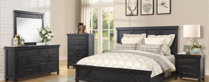 Spruce Creek Black Bedroom