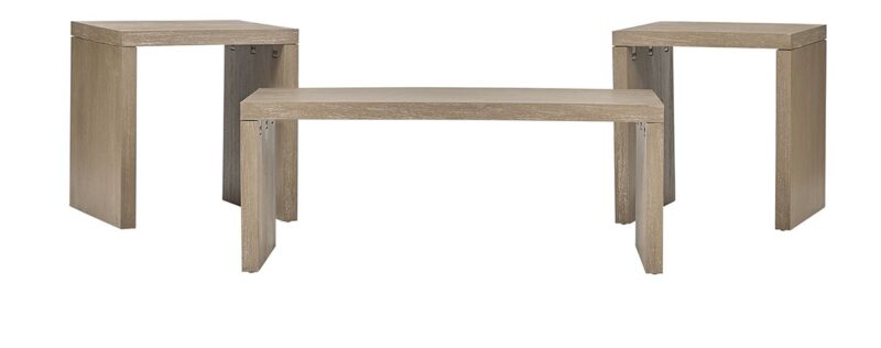 24200 Sleek Weathered Oak Coffee Set