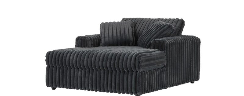 24550 Mondo Charcoal Mega Chaise