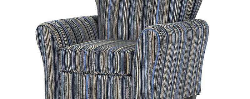 3010 Peerless Indigo Grey Accent Chair