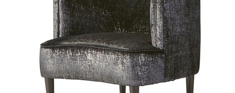60 Alnwick Ebony Accent Chair