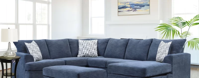 Aden Blue Sectional