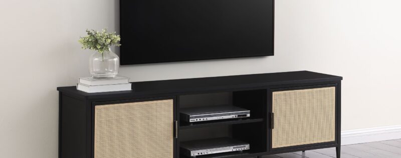 Amherst Black 70in TV Stand