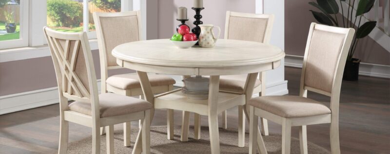 Amy Creme Round Dining
