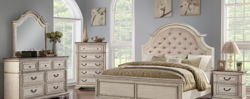 Anastasia Rustic Creme Bedroom