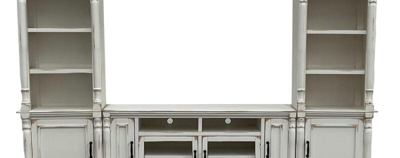 Aniston Antique White TV Wall Unit
