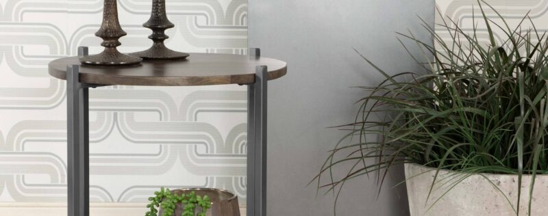 Axel Gunmetal Side Table