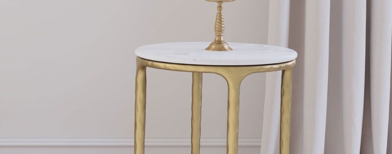 Baldwin Gold Side Table