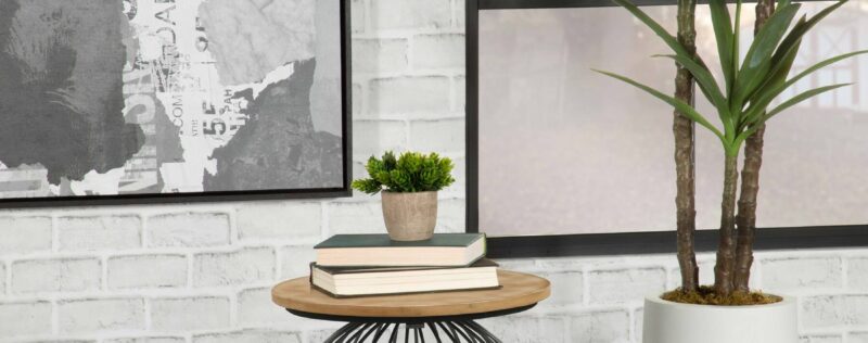 Bernardo Gunmetal Side Table