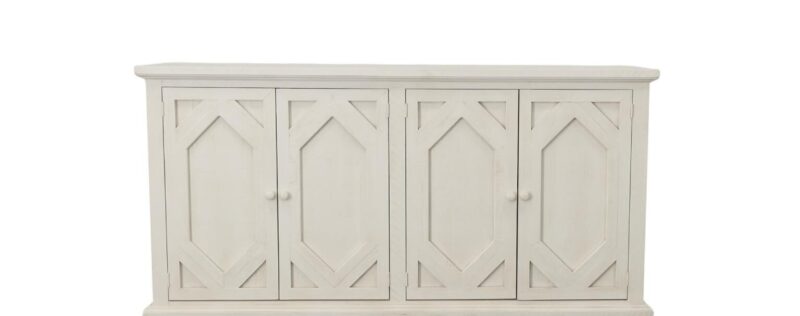 Blanch White 76in TV Stand