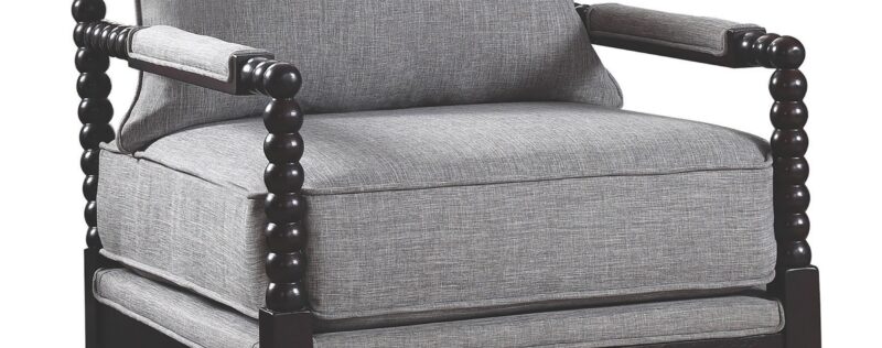 Blanchett Grey Accent Chair