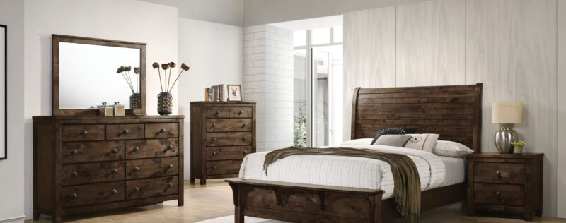 Blue Ridge Rustic Brown Bedroom