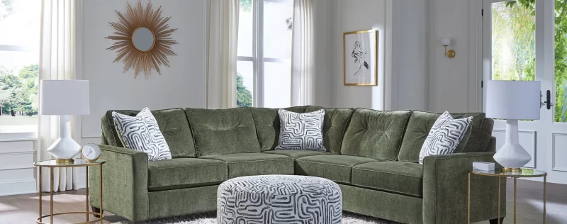 Braves Olive Sectional