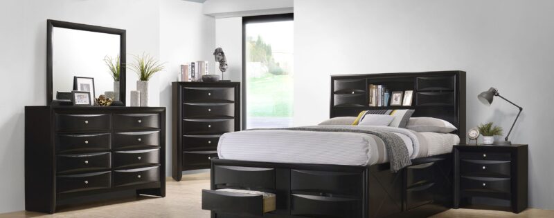 Briana Black Storage Bedroom