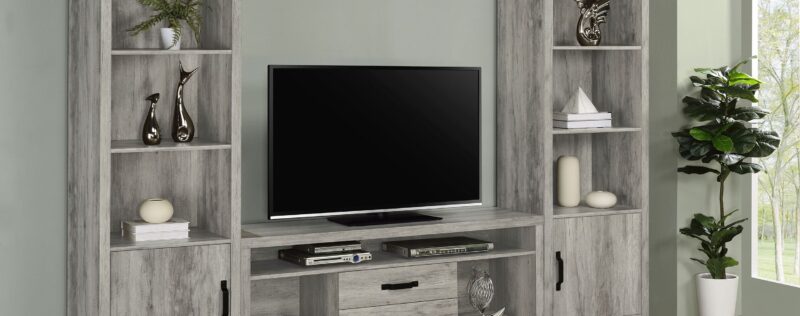 Burke Grey Driftwood 59in TV Wall