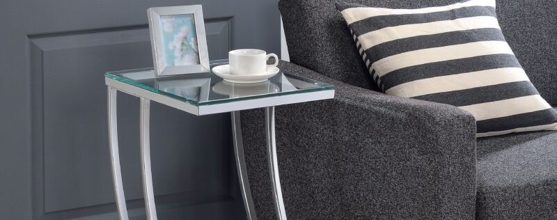 Cayden Chrome Side Table
