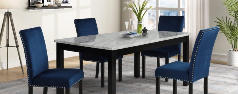 Celeste Navy Rectangle Dining