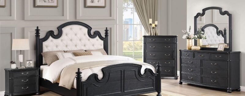 Celina Black Bedroom