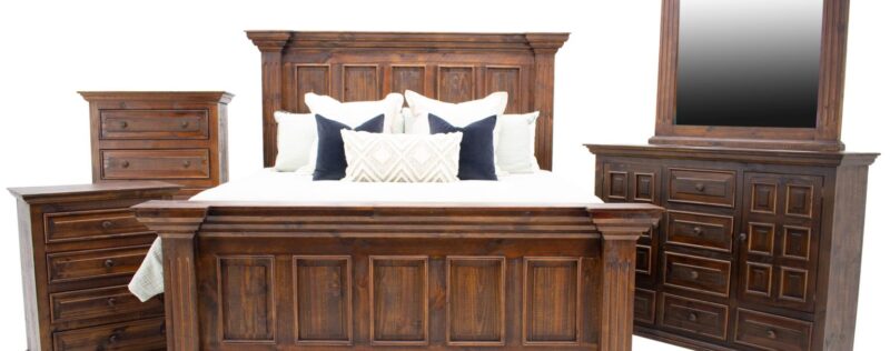 Chalet Walnut Panel Bedroom