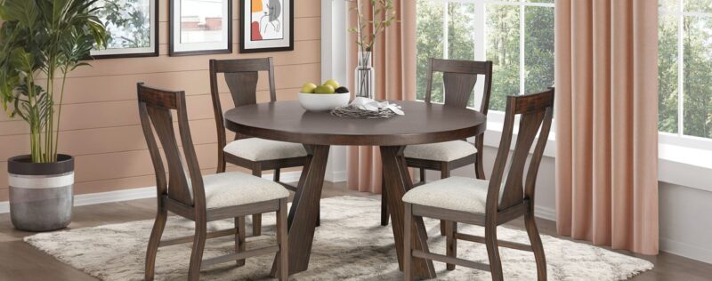 Chestnut Ridge Dark Brown Round Dining