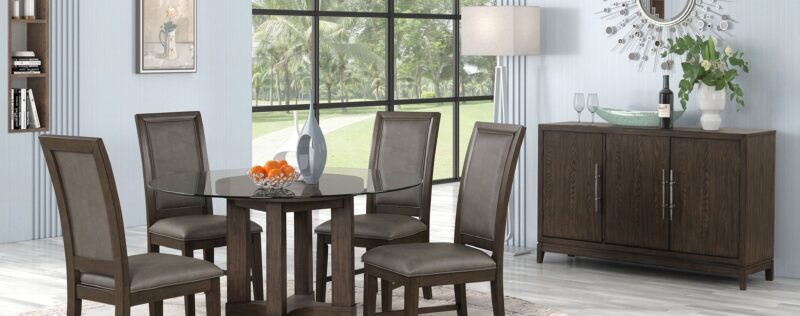 Cityscape Espresso Glass Dining