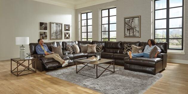 Como Chocolate Sectional, Mod