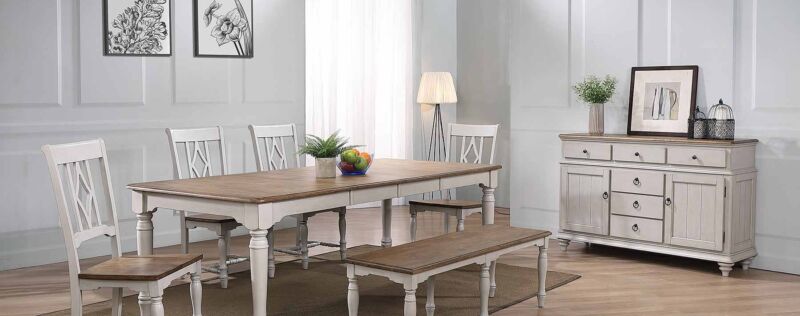 Corner Stone Oak Rectangle Dining