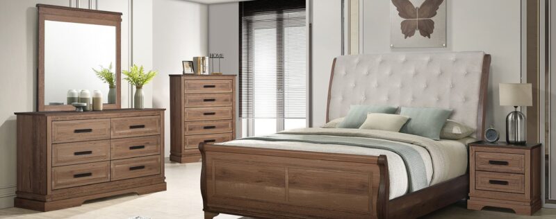 Coventry Hall Pecan Bedroom