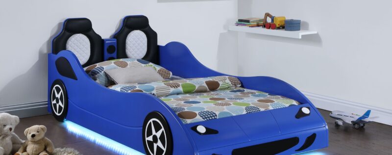 Cruise Blue LED Twin Bed