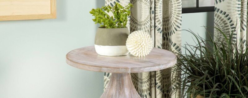 Dianella White Washed Side Table