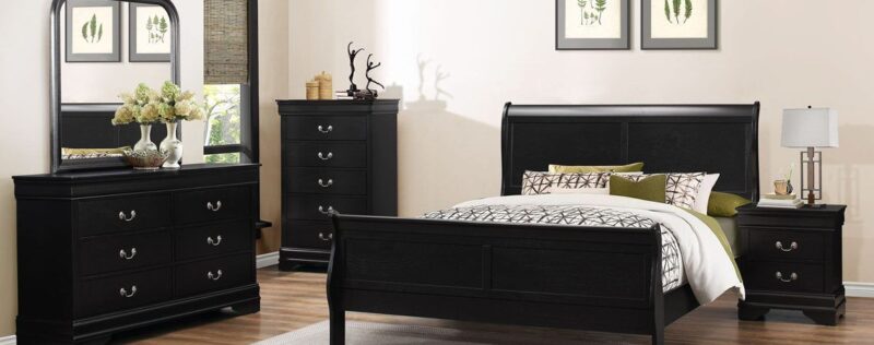 Ebony Louis Phillipe Bedroom