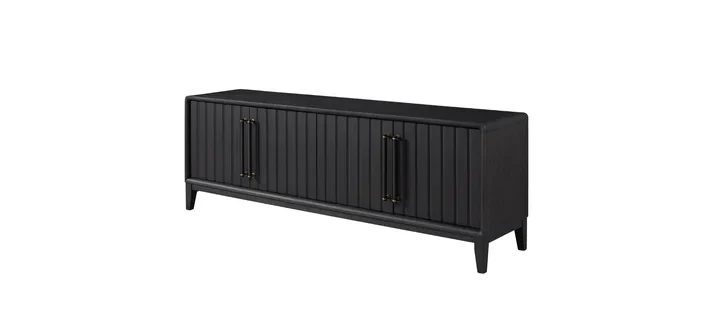 Elure Black 80in TV Stand