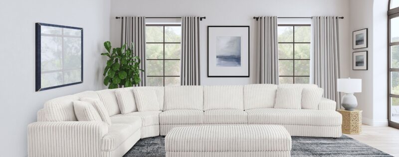 Emberson Ivory Sectional, Mod.
