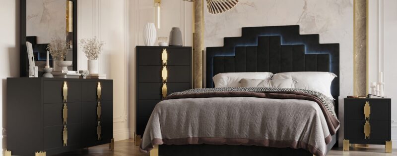 Empire Black Bedroom