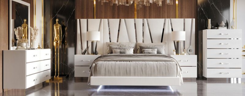 Europa White Bedroom