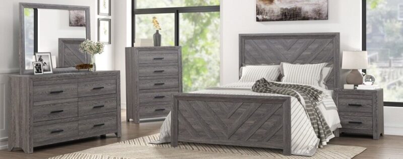 Eva Charcoal Bedroom