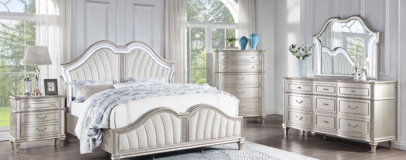 Evangeline Silver Oak Bedroom