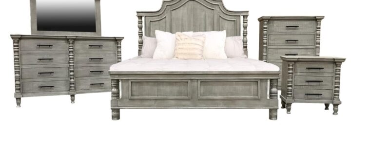 Faith Dove Gray Bedroom