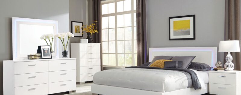 Felicity White LED Bedroom