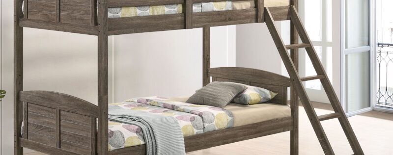 Flynn Weathered Brown T-T to T-F Bunkbed