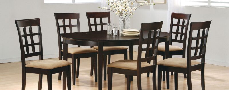 Gabriel Cappuccino Oval Dining