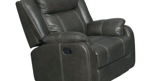 Gin Rummy Charcoal Recliner